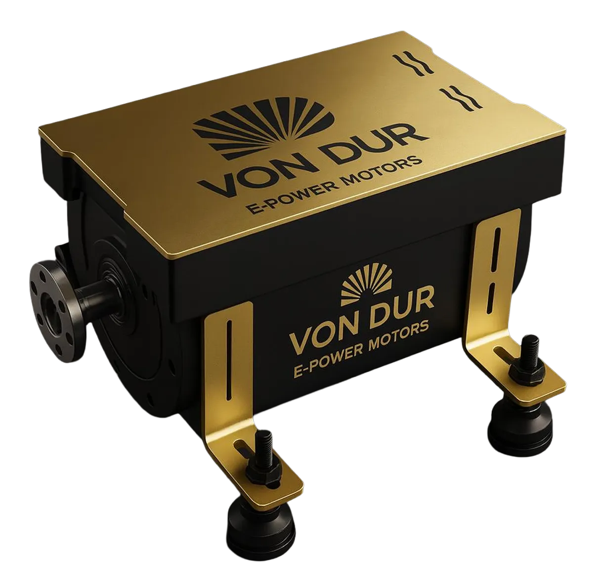 Von Dur E-Power inboard motor, goudkleurige behuizing